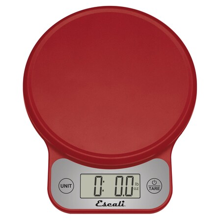 Escali Telero 13.2-Lb.-Capacity Digital Kitchen Scale Red T136R